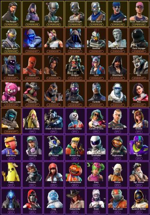 88-Skin Fortnite Account | Blue Squire, Royale Knight, The Reaper, Glow | PC/PSN
