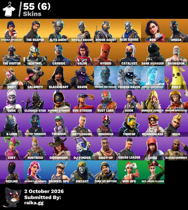 55-Skin Fortnite Account | Sparkle Specialist, Blue Squire, Royale Knight, The Reaper | PC/PSN