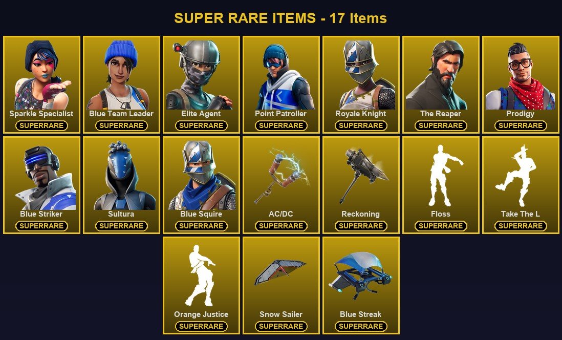 61-Skin Fortnite Account | Sparkle Specialist, Blue Squire, Royale Knight, The Reaper | PC
