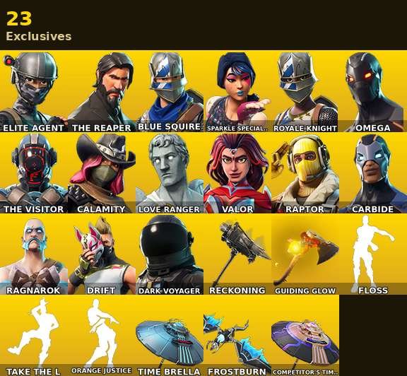 36-Skin Fortnite Account | Sparkle Specialist, Blue Squire, Royale Knight, The Reaper | PC/Xbox
