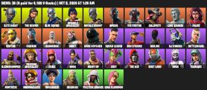 36-Skin Fortnite Account | Sparkle Specialist, Blue Squire, Royale Knight, The Reaper | PC/Xbox