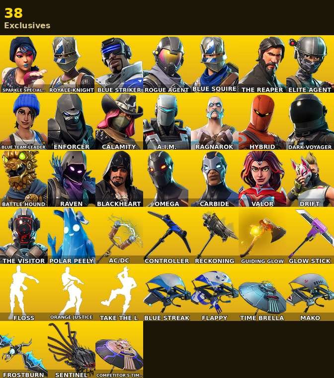 45-Skin Fortnite Account | Sparkle Specialist, Blue Squire, Royale Knight, The Reaper | PC/Xbox