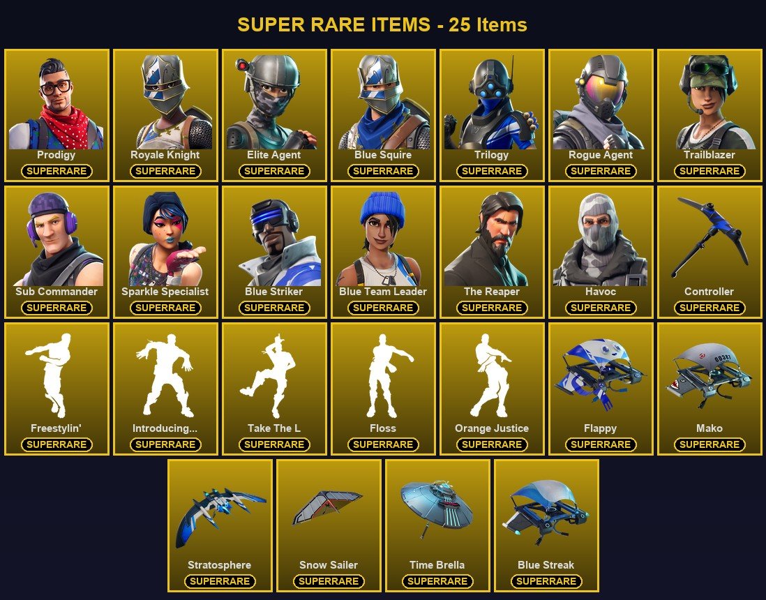 37-Skin Fortnite Account | Sparkle Specialist, Blue Squire, Royale Knight, The Reaper | PSN/Xbox