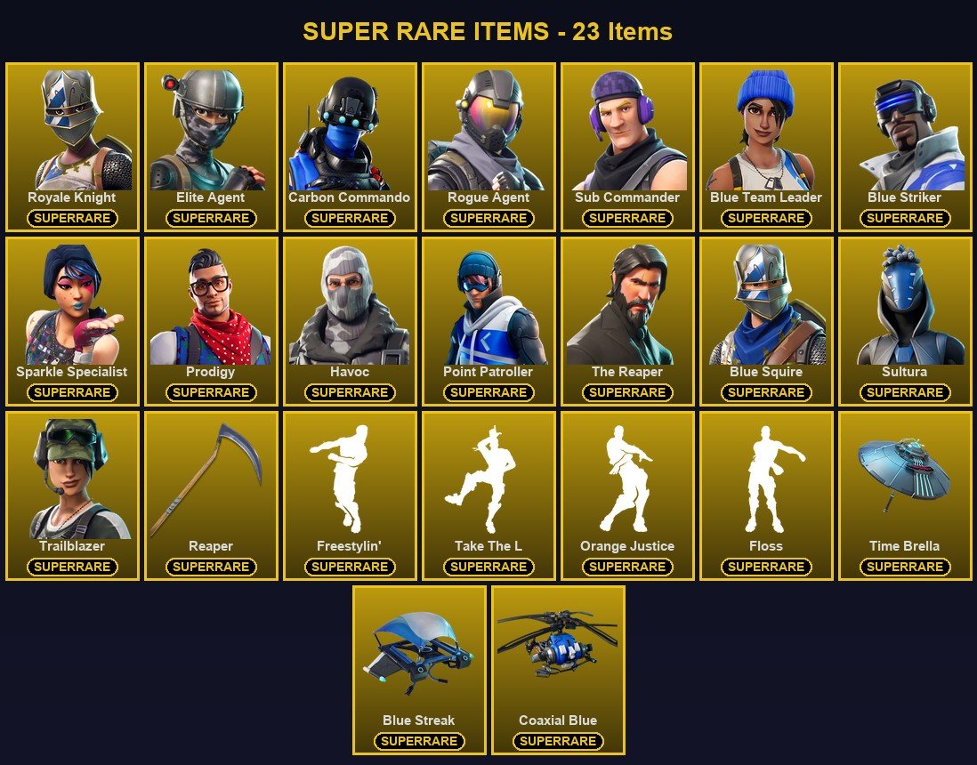 87-Skin Fortnite Account | Sparkle Specialist, Blue Squire, Royale Knight, The Reaper | PSN/Xbox