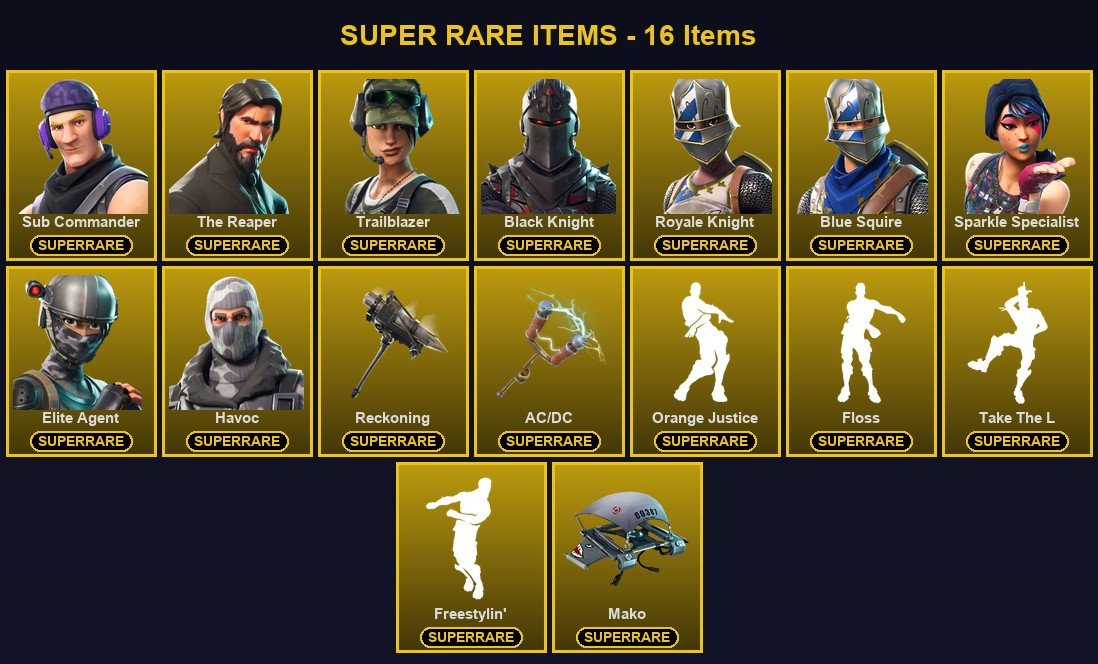53-Skin Fortnite Account | Black Knight, Sparkle Specialist, Blue Squire, Royale Knight | PC/PSN