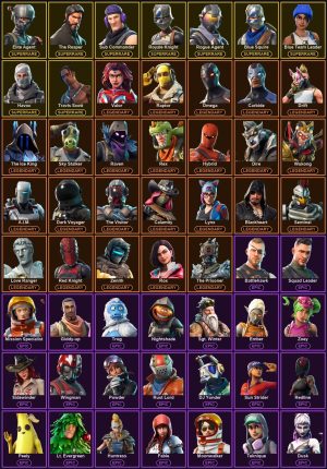 61-Skin Fortnite Account | Blue Squire, Royale Knight, Travis Scott, The Reaper | PC/PSN/Xbox