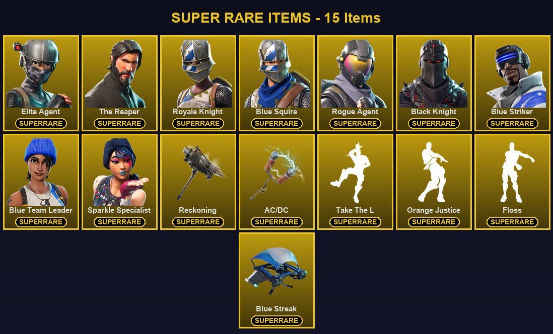 32-Skin Fortnite Account | Black Knight, Sparkle Specialist, Blue Squire, Royale Knight | PC/PSN/Xbox