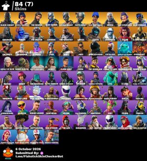 84-Skin Fortnite Account | Black Knight, Sparkle Specialist, Royale Knight, The Reaper | PC/PSN/Xbox