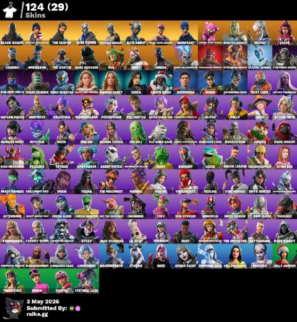 124-Skin OG Fortnite Account | Black Knight, Sparkle Specialist, Blue Squire, Royale Knight | PC/PSN/Xbox