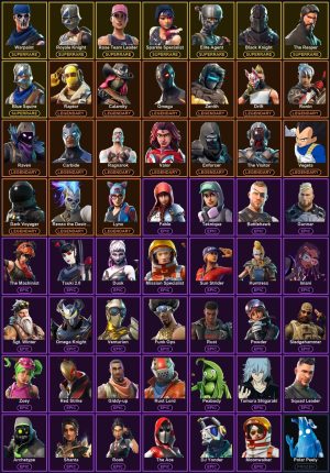 66-Skin Fortnite Account | Black Knight, Sparkle Specialist, Blue Squire, Royale Knight | PC/PSN