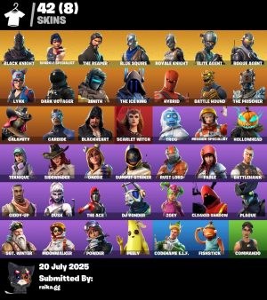 42-Skin Fortnite Account | Black Knight, Sparkle Specialist, Blue Squire, Royale Knight | PC/PSN/Xbox