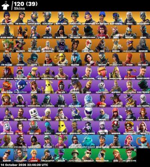 120-Skin Fortnite Account | Black Knight, Sparkle Specialist, Royale Knight, The Reaper | PC/Xbox
