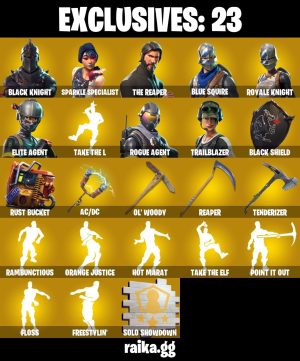 55-Skin Fortnite Account | Black Knight, Sparkle Specialist, Blue Squire, Royale Knight | PC/PSN/Xbox