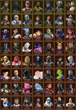 613-Skin Fortnite Account | Blue Squire, The Reaper, Elite Agent, Carbide | PC
