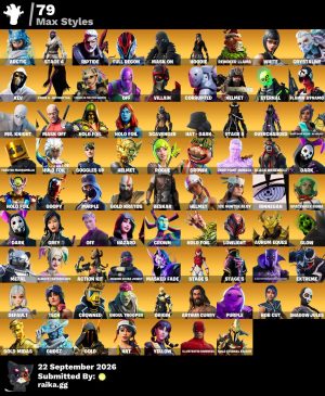 Fortnite account 333-Skin OG Fortnite Account | Black Knight, Sparkle Specialist, The Reaper, Kratos | PC/PSN/Xbox/Switch/Mobile
