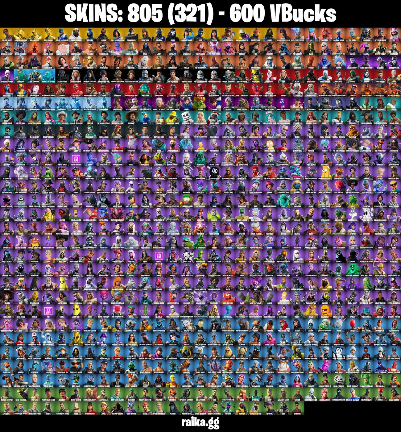 Fortnite account 805-Skin Fortnite Account | Travis Scott, Renegade Raider | PC/PSN/Xbox/Switch/Mobile