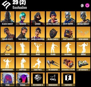 61-Skin Fortnite Account | Black Knight, Sparkle Specialist, Blue Squire, Royale Knight | PC/PSN