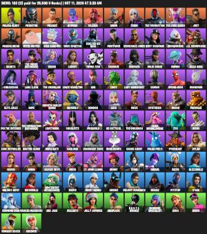 Fortnite account screenshot