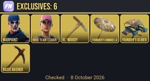 Fortnite account screenshot