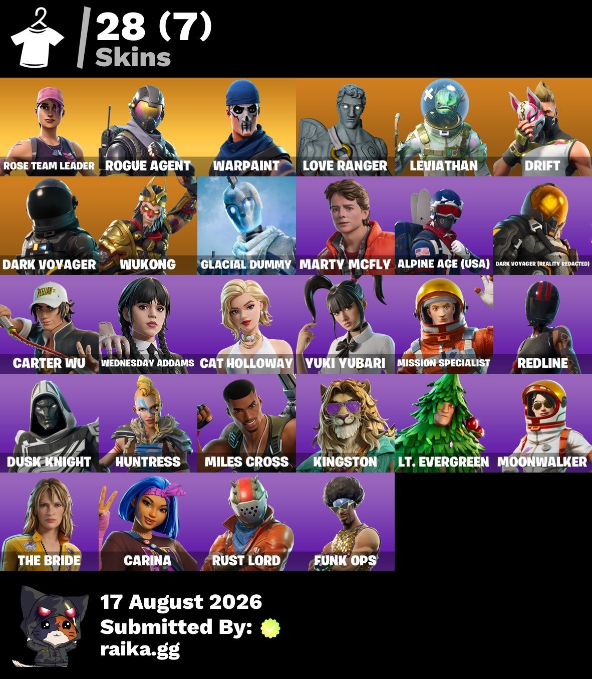 Fortnite account screenshot