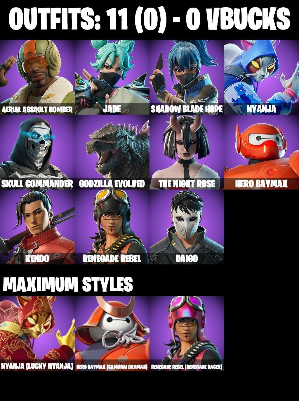 Fortnite account Fortnite account screenshot