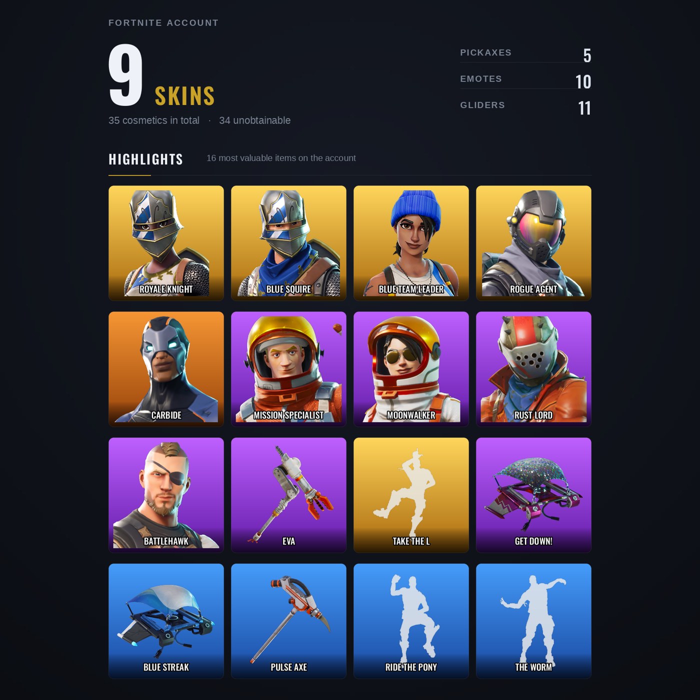 Fortnite account Fortnite account screenshot