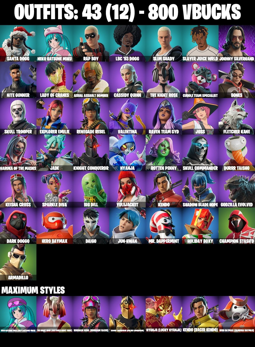 Fortnite account Fortnite account screenshot