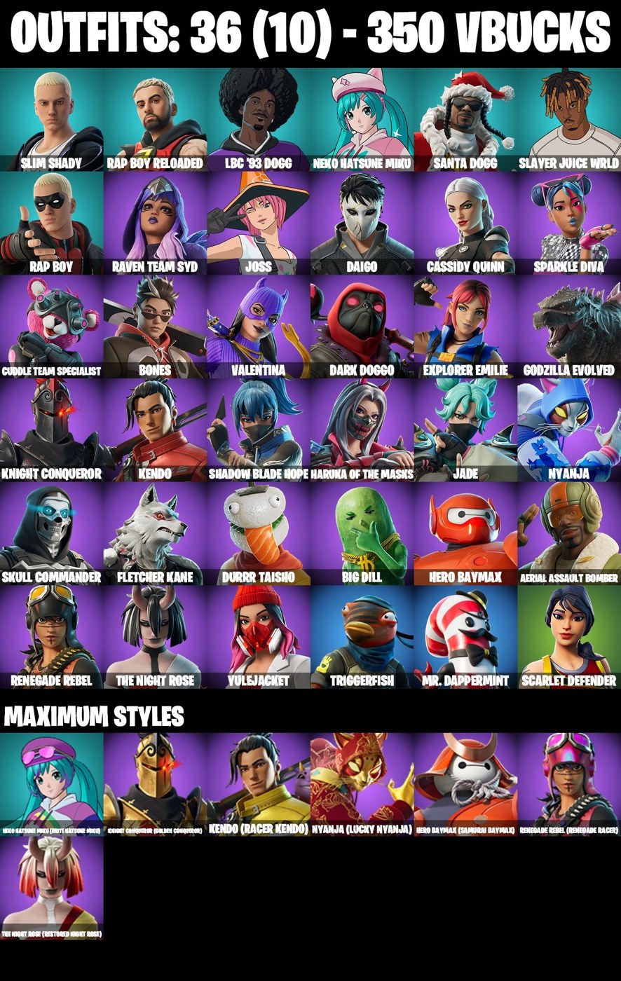 Fortnite account Fortnite account screenshot