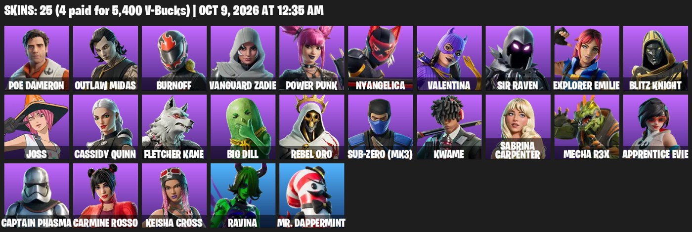 Fortnite account Fortnite account screenshot