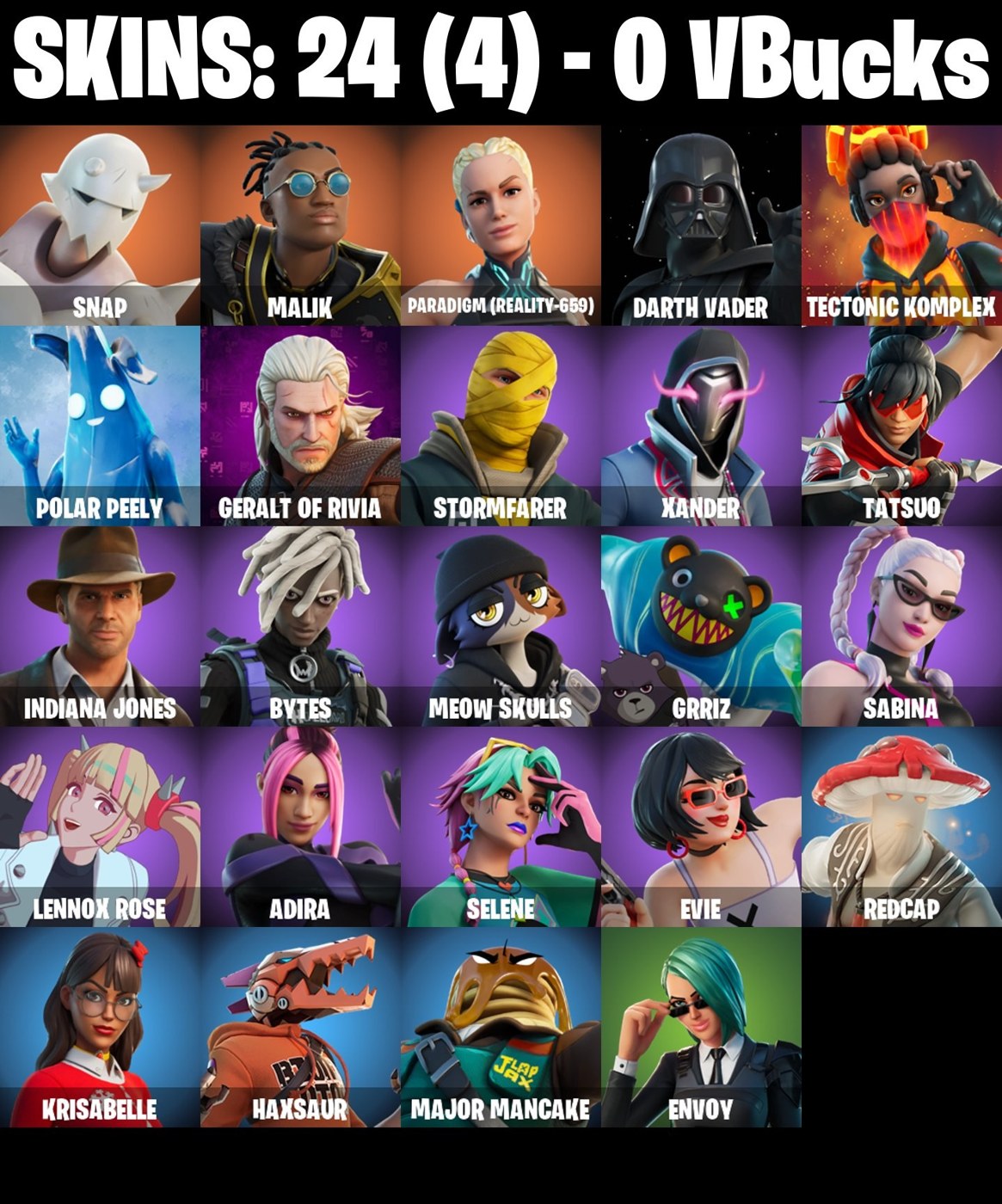 Fortnite account Fortnite account screenshot