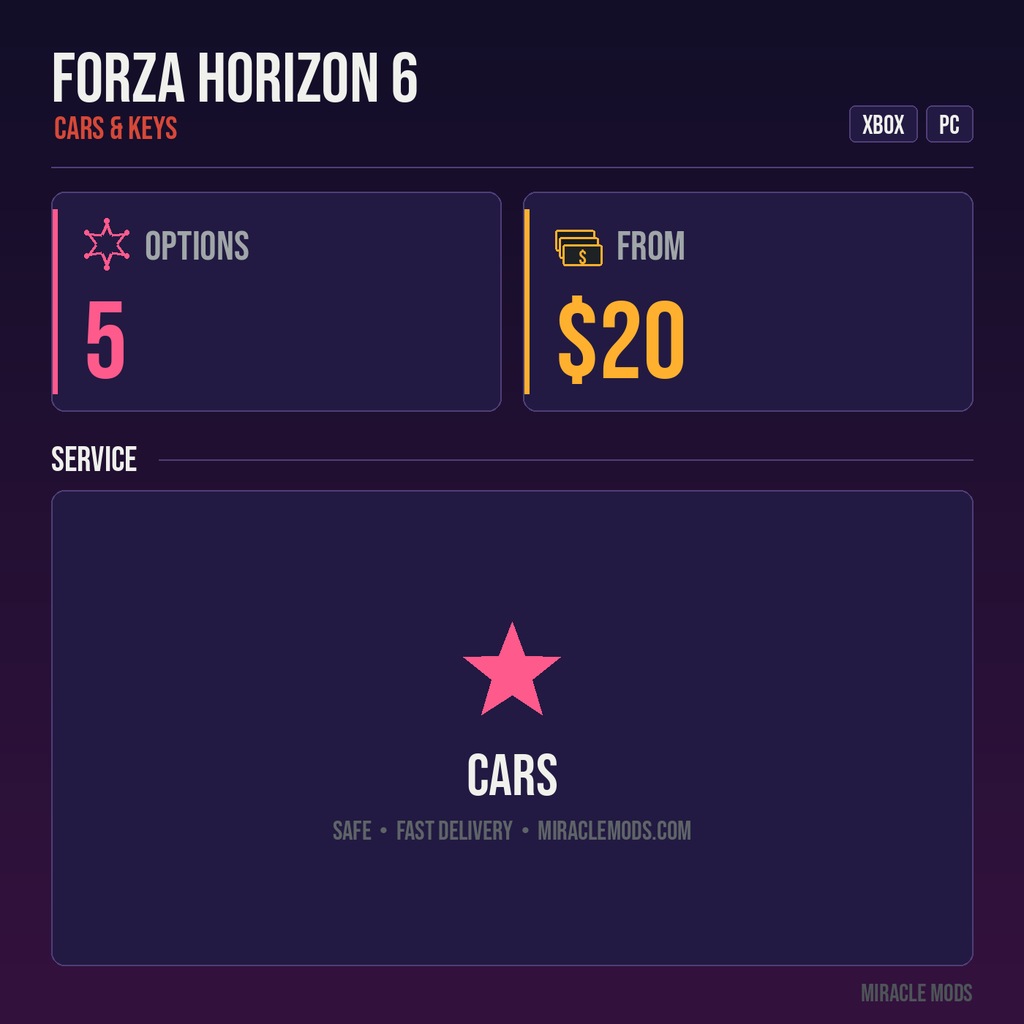 Forza Horizon 6 Cars – Xbox & PC