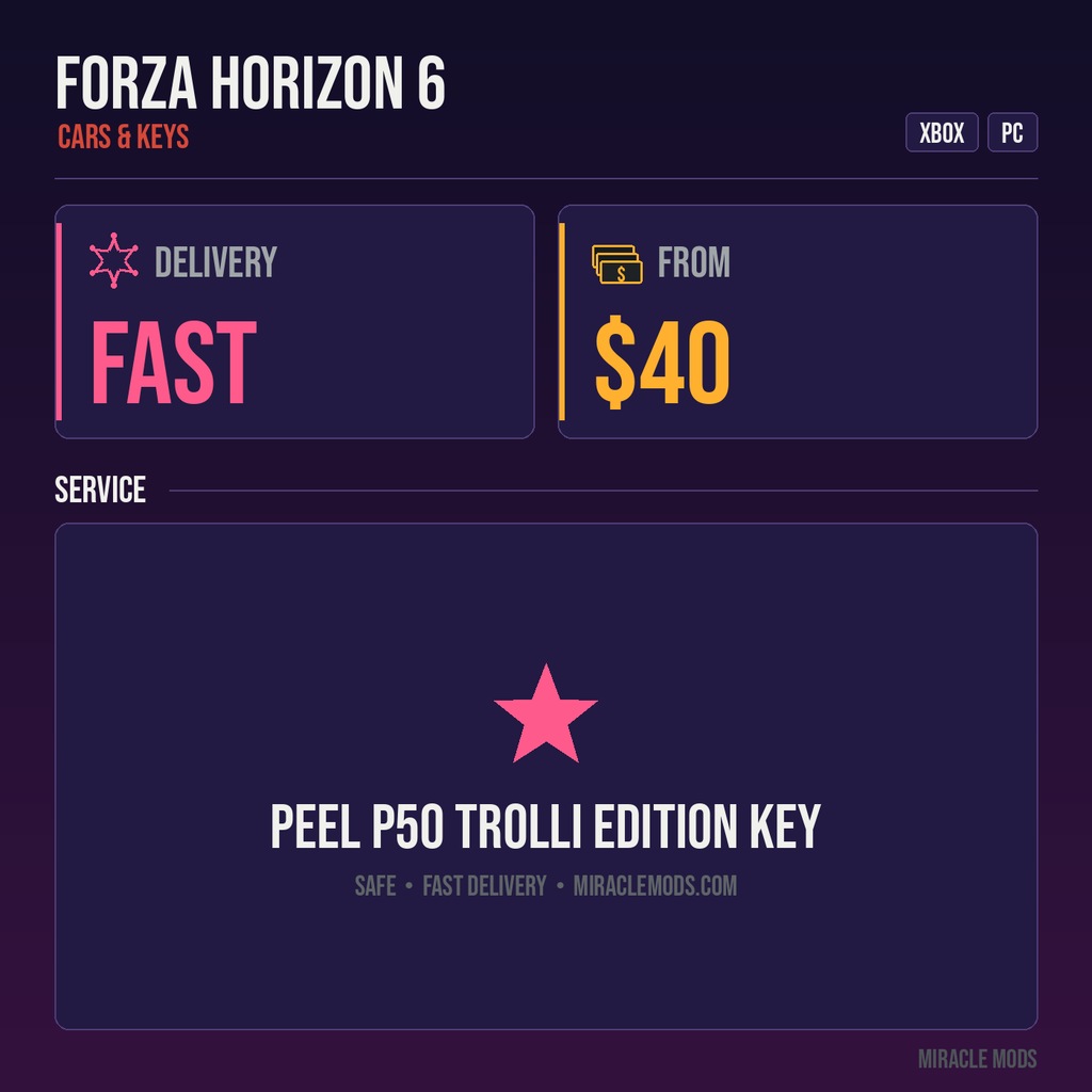 Forza Horizon 6 Peel P50 Trolli Edition Key PC/Xbox – Email Delivery