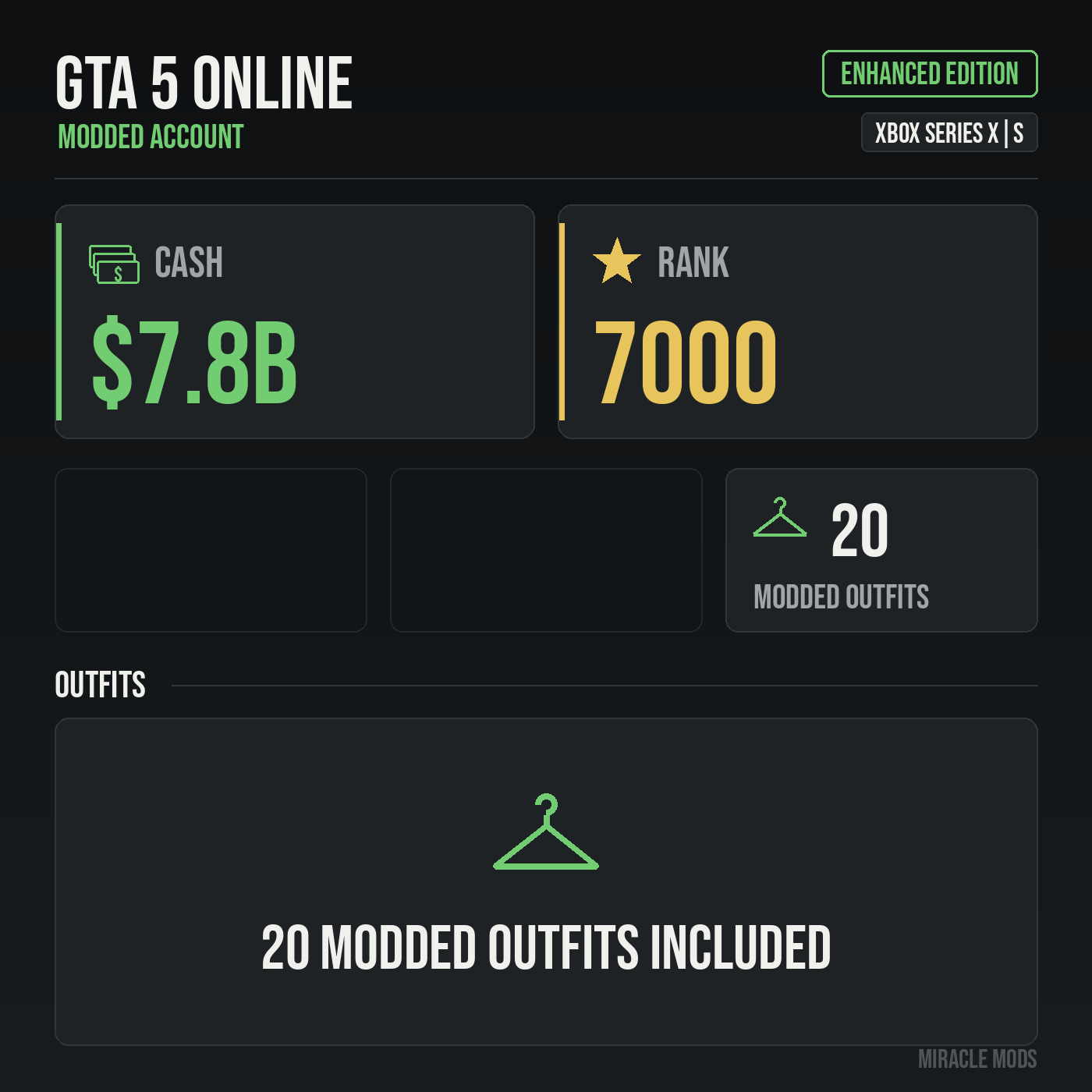 GTA 5 Online modded account
