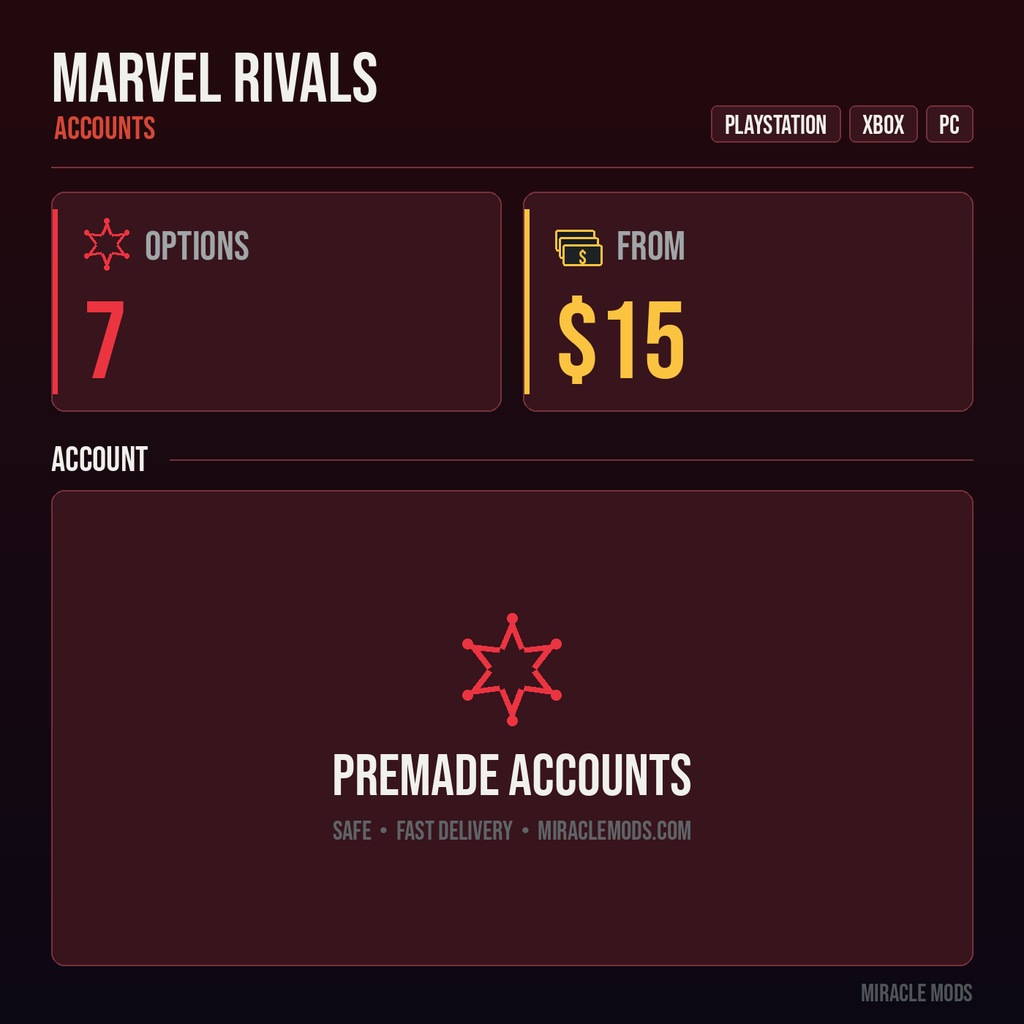Marvel Rivals Premade Accounts