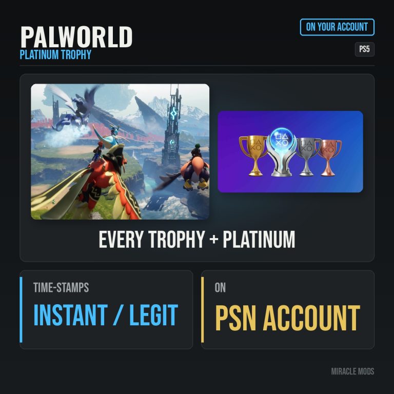 Palworld Platinum Trophy Service (PS5)