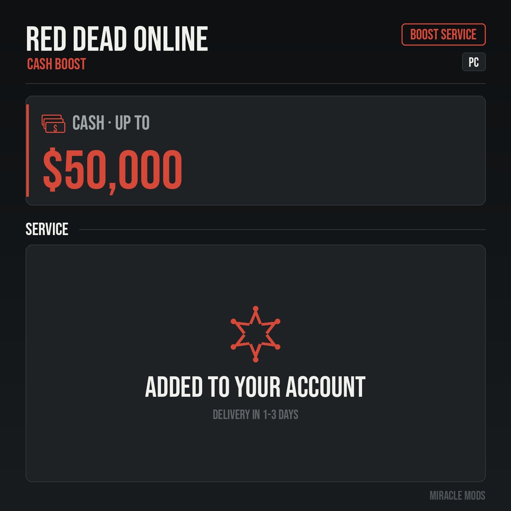(PC) Red Dead Online Cash | Steam/Epic Games/Social Club (PC) Red Dead Online Cash | Steam/Epic Games/Social Club