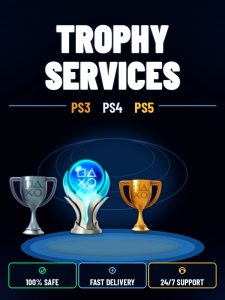 PlayStation Trophies accounts, boosting and in-game items
