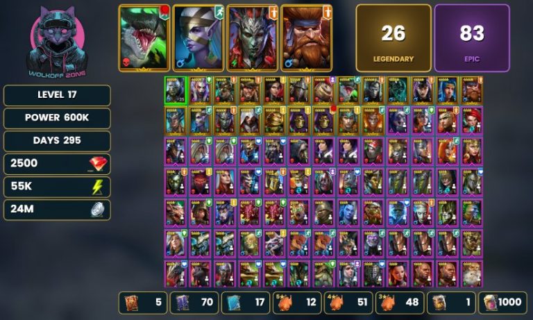 Raid Shadow Legends account Raid Shadow Legends account