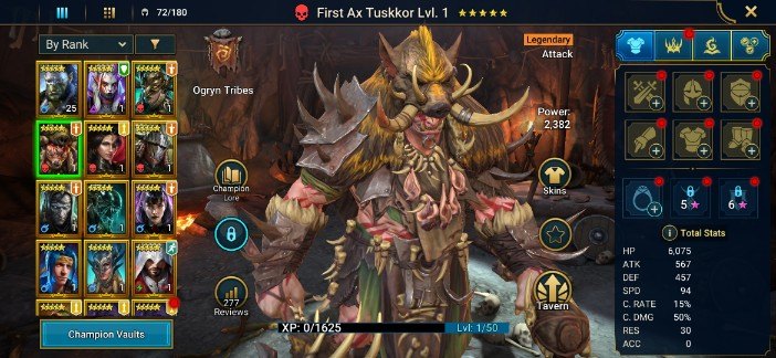 Raid Shadow Legends account