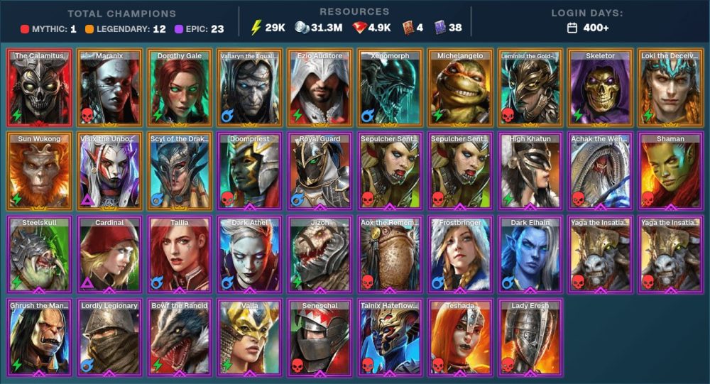 Raid Shadow Legends account Raid Shadow Legends account