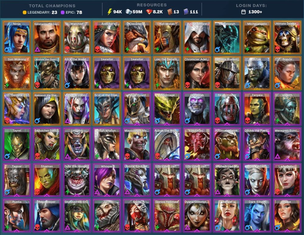 Raid Shadow Legends account Raid Shadow Legends account