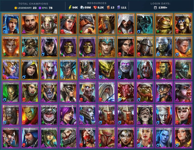 Raid Shadow Legends account Raid Shadow Legends account