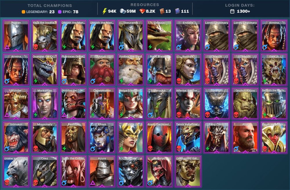 Raid Shadow Legends account Raid Shadow Legends account