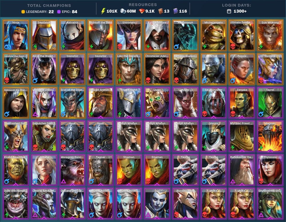 Raid Shadow Legends account Raid Shadow Legends account