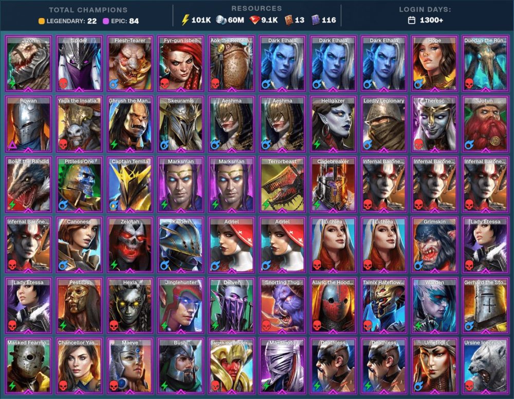Raid Shadow Legends account Raid Shadow Legends account